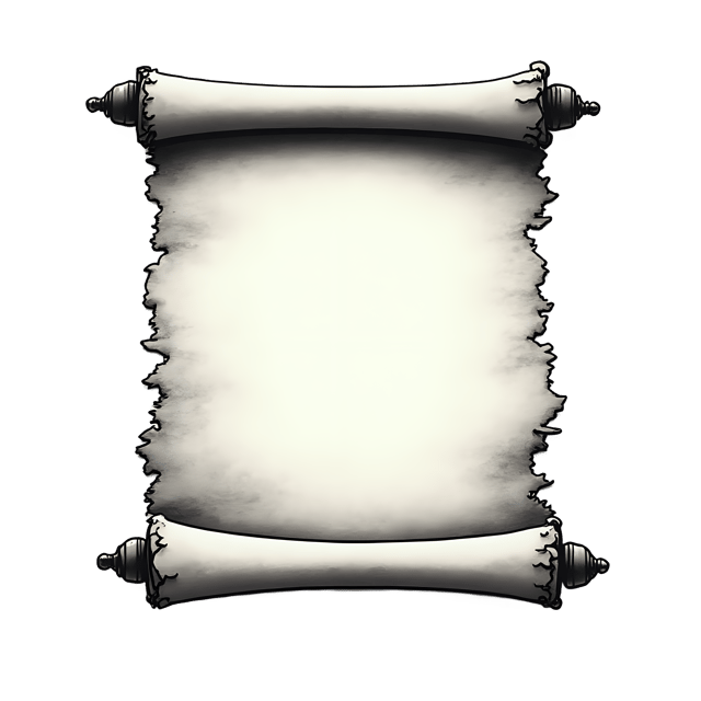 Free transparent PNG: Scroll with Ink Marks  Antique Style Clipart, free download png