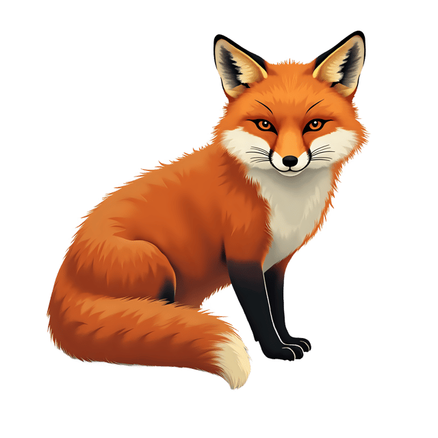 Free transparent PNG: Fox PNG Clipart  Ideal for Nature Projects, Crafts  Education