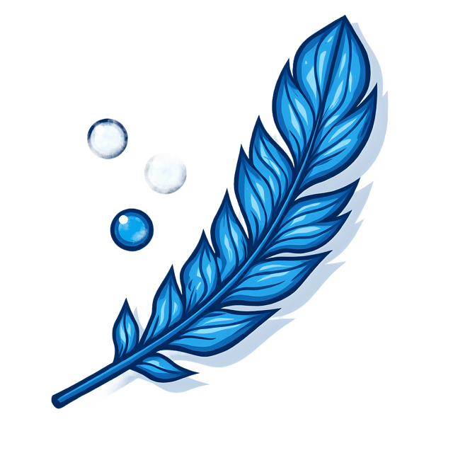 Free transparent PNG: Blue Jay Feather and Blue Beads  Nature Clipart, free transparent png download