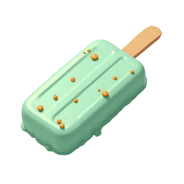 Free transparent PNG: Mint Ice Cream Bar with Gold Flakes  Sweet Treat Clipart, free png download