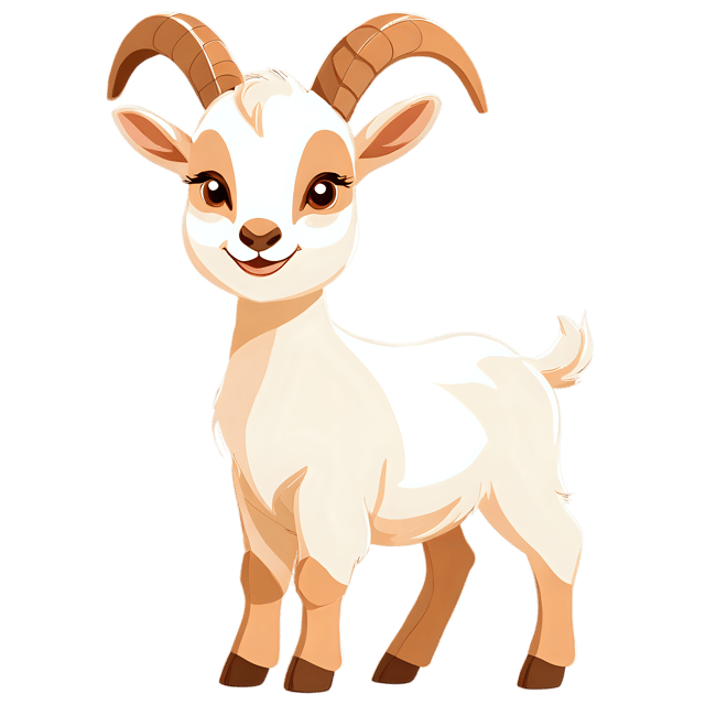 Free transparent PNG: Baby Goat Cute Cartoon Illustration for Nursery Decor and Crafting Projects