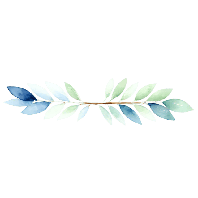 Free transparent PNG: Modern Trim Ornament Watercolor PNG – Transparent Background Illustration