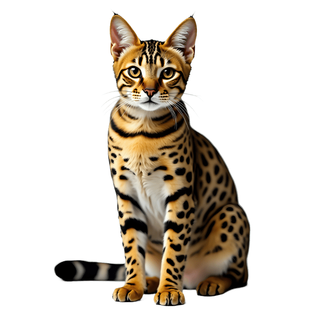 Free transparent PNG: Savannah Cat PNG Clipart  Unique Breed for Design and Education