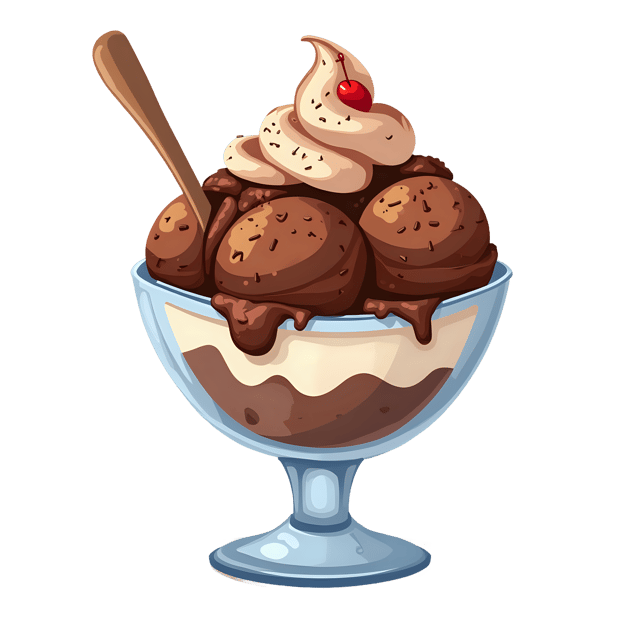 Free transparent PNG: Brownie Sundaes  Dessert Clipart, free downloadable png