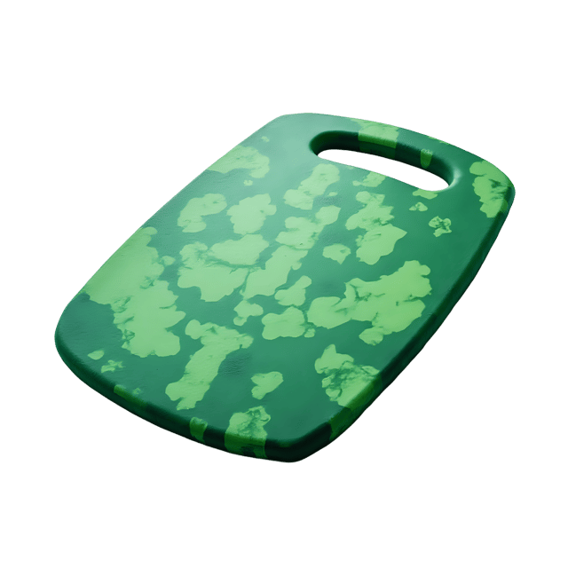 Free transparent PNG: Green Chopping Board with Marbled Pattern PNG Transparent Background