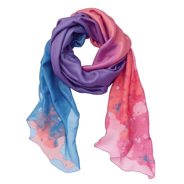 Free transparent PNG: Hand-Dyed Silk Scarf Abstract Design Clipart