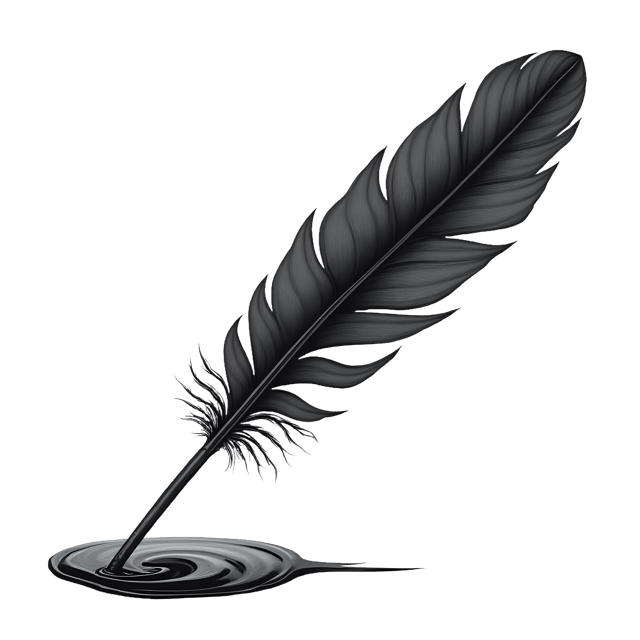 Free transparent PNG: Long Quill Feather Dipped in Ink  Writing Clipart, free png download