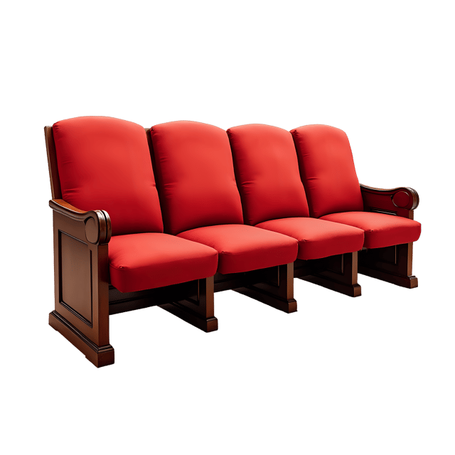 Free transparent PNG: Choir Seats with Red Velvet Cushions  Church Interior Clipart, free download png