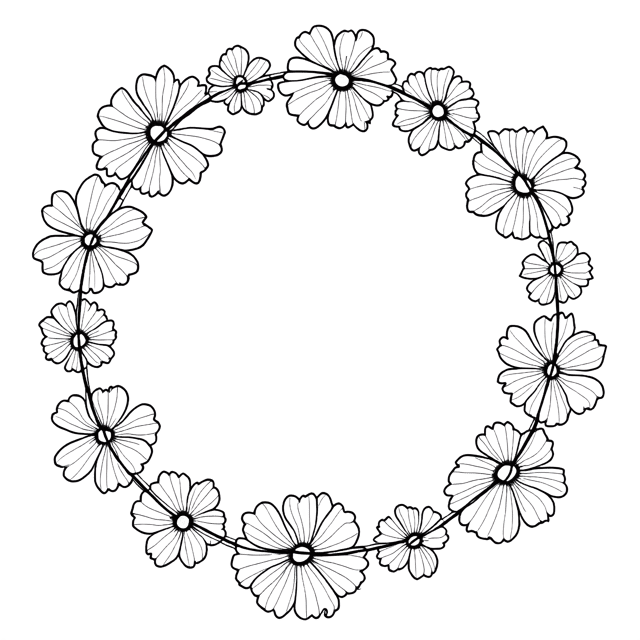 Free transparent PNG: Boho Flower Garland  Decorative Clipart, free png download