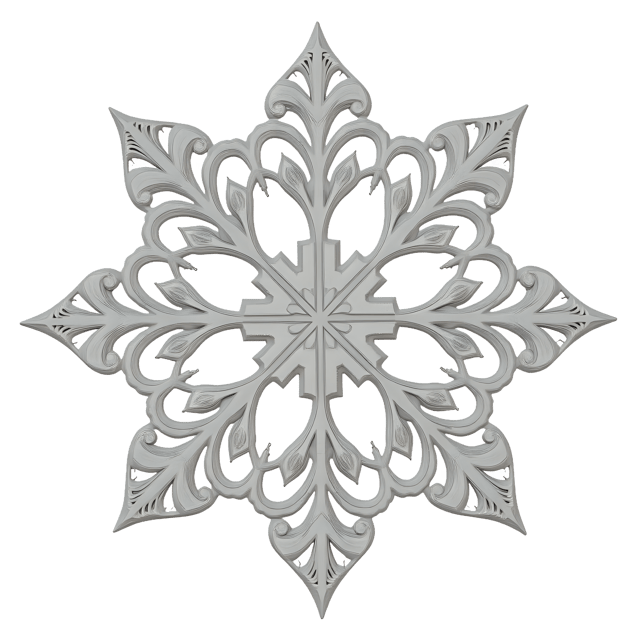 Free transparent PNG: Intricate Lace Snowflake PNG Clipart  Perfect for Winter Crafts  Decorations