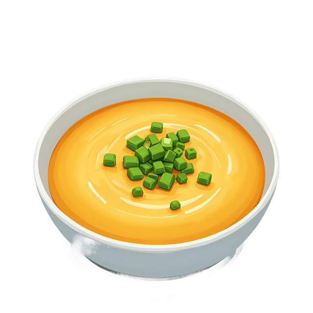 Free transparent PNG: Corn Chowder with Scallion Garnish  Classic Soup Clipart, free downloadable png