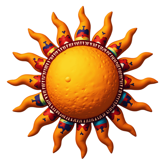 Free transparent PNG: Boho Fabric Sun  Patchwork Design Clipart, free png download