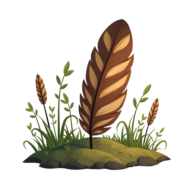 Free transparent PNG: Owl Feather Detail  Forest Floor Clipart, free png download
