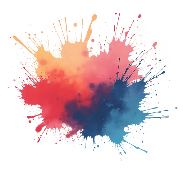 Free transparent PNG: Dreamy Abstract Paint Splashes  Artistic Clipart Design, free download png