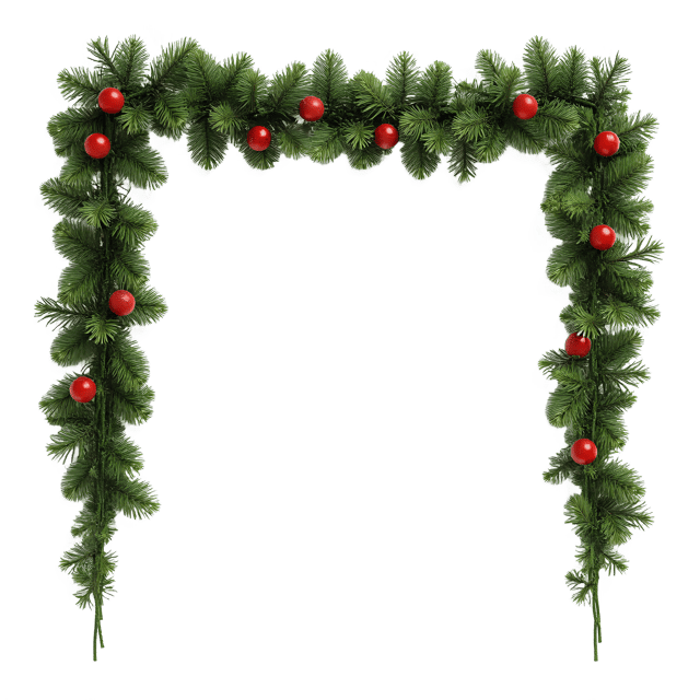 Free transparent PNG: Christmas Garland PNG Clipart  Perfect for Holiday Decorations  Crafts