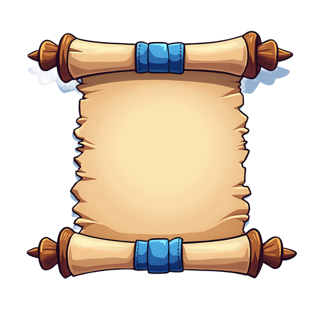 Free transparent PNG: Scroll with Royal Blue Band  Historic Document Clipart, free download png