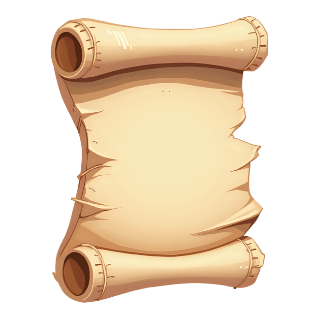Free transparent PNG: Scroll with Curled Top and Scratch Marks  Vintage Clipart, free download png