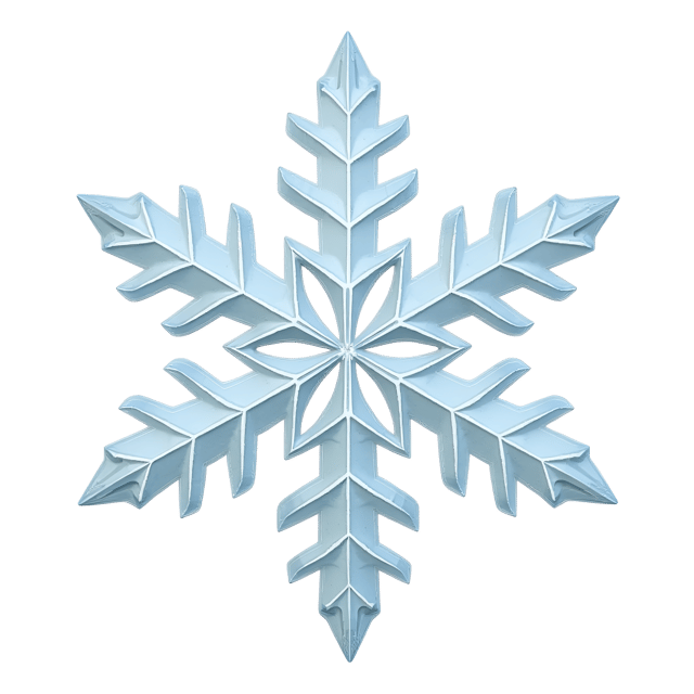 Free transparent PNG: Delicate White Snowflake Crystal with Ice Patterns Clipart
