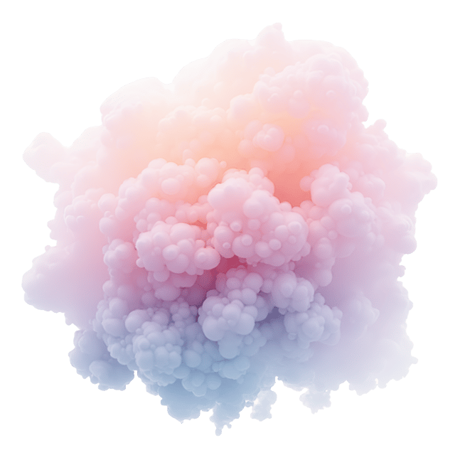 Free transparent PNG: Muted Pastel Ethereal Misty Forms Clipart Illustration