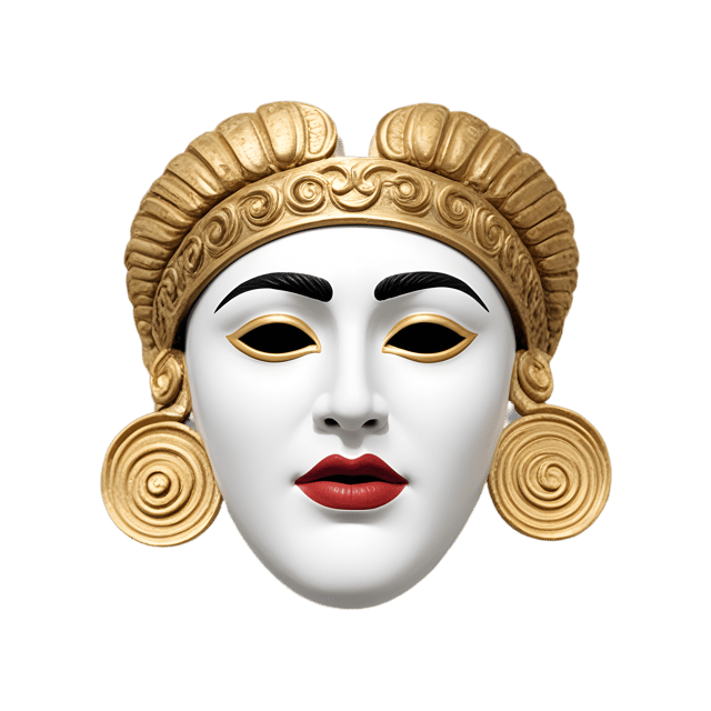 Free transparent PNG: Greek Theater Mask Transparent PNG Background for Art and Design Projects