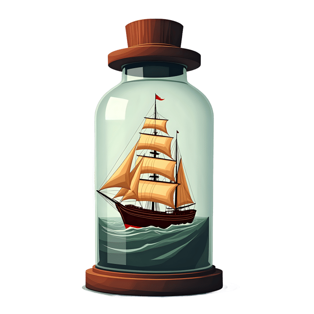 Free transparent PNG: Ship in a Bottle PNG Clipart  Ideal for Nautical Themes  Decor