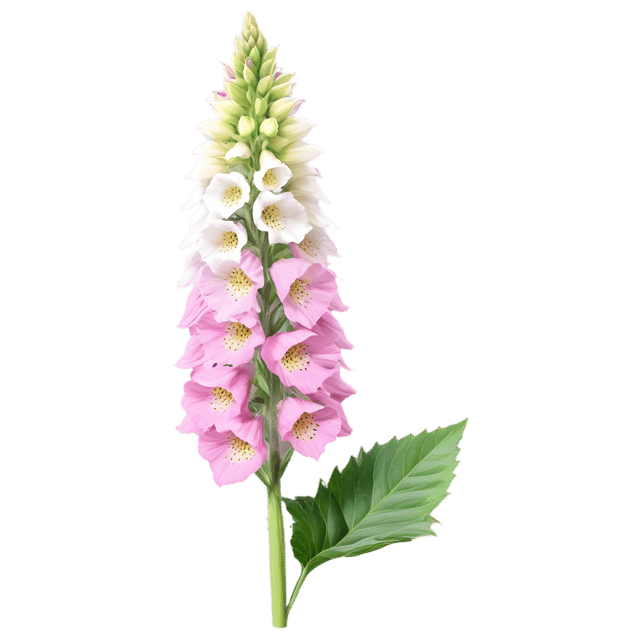 Free transparent PNG: Foxglove Flower Transparent PNG for Floral Design and Artwork
