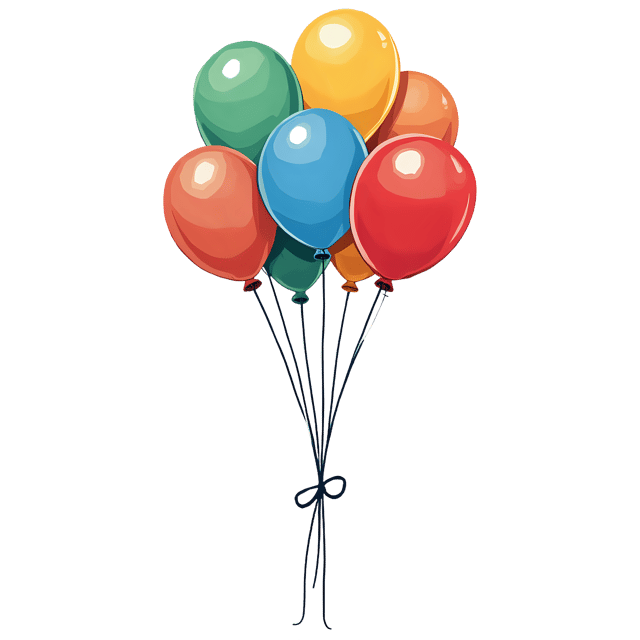 Free transparent PNG: Balloon Bunch Sketch  Free Downloadable PNG Clipart
