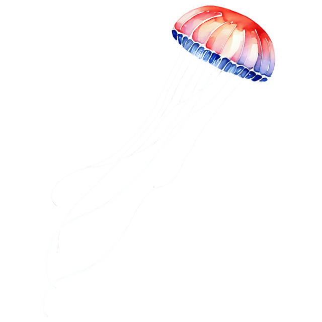 Free transparent PNG: Transparent Jellyfish Watercolor Illustration – Clipart for Designers & Creators