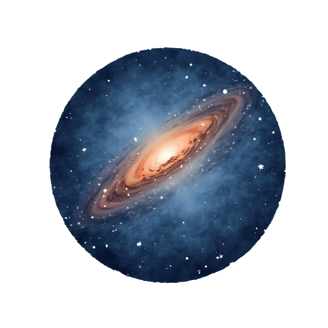 Free transparent PNG: Milky Way Band Behind Planet Shape  Space Theme Clipart, free png download