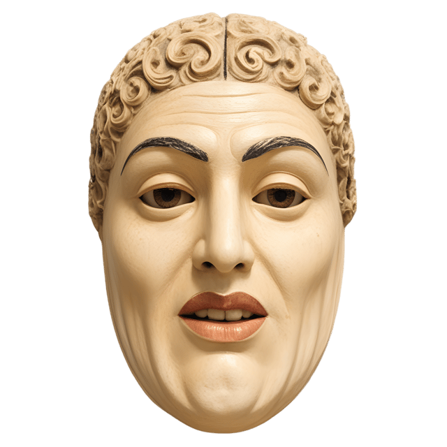 Free transparent PNG: Greek Theater Mask PNG with Transparent Background for Art and Design