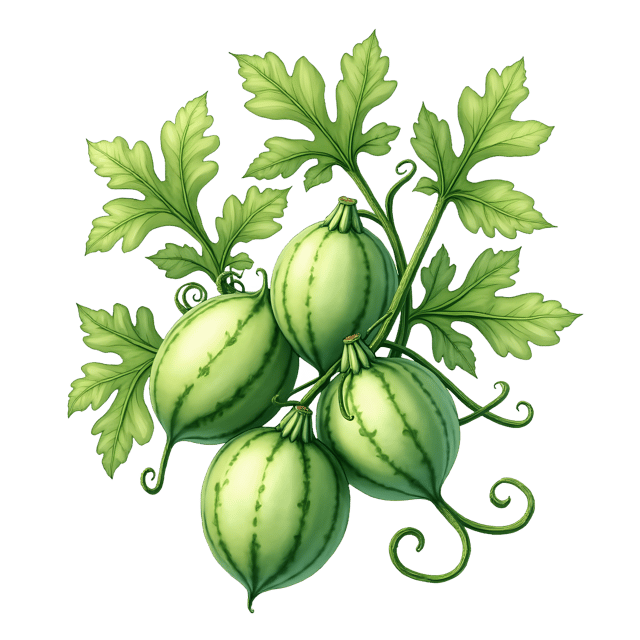 Free transparent PNG: Melon Vine  Fruit Garden Clipart, free downloadable png