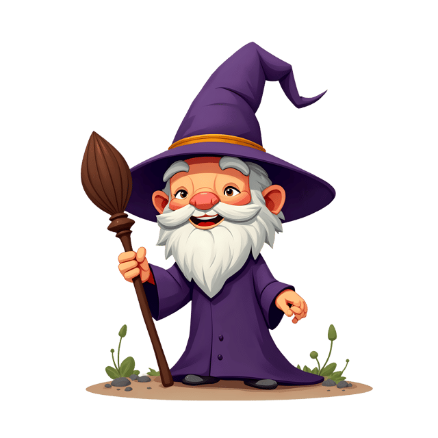 Free transparent PNG: Tiny Wizard Elder  Magical Clipart, free transparent png download