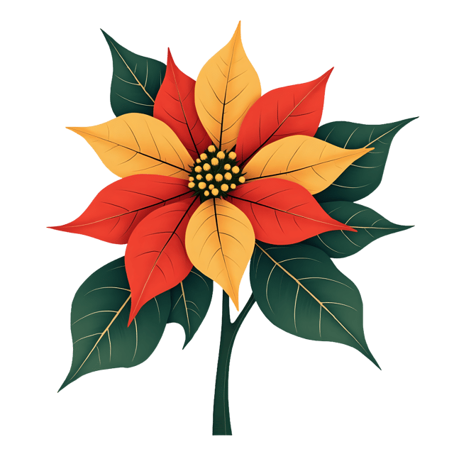 Free transparent PNG: Poinsettia PNG Clipart  Perfect for Holiday Decor  Creative Projects