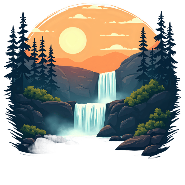 Free transparent PNG: Waterfall PNG  Stunning Nature Scene for Decor  Art