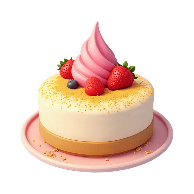 Free transparent PNG: Ice Cream Cake with Gold Dust  Dessert Clipart, free transparent png download