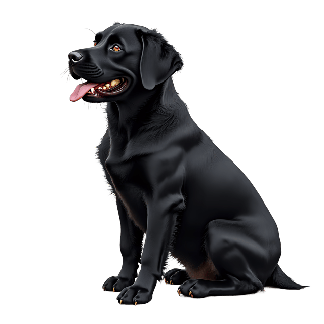 Free transparent PNG: Black Dog Realistic PNG Sketch for Animal Art and Design