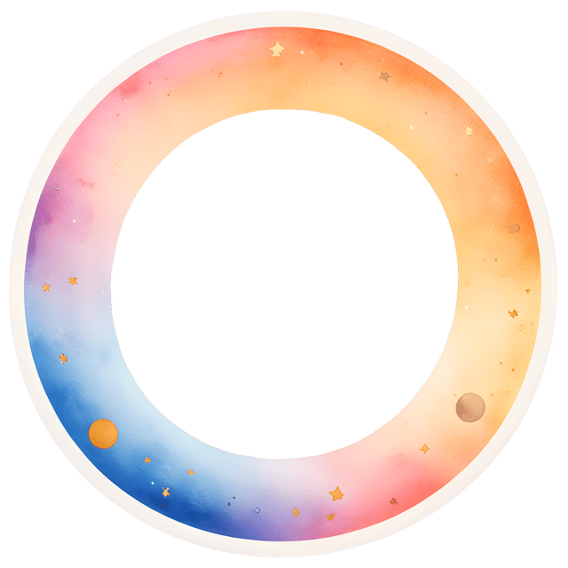 Free transparent PNG: Golden Sands in a Celestial Circle Design for Artistic and Decorative Uses