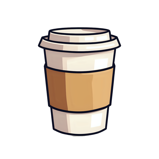 Free transparent PNG: Coffee Shop Cup with Cardboard Sleeve  Free PNG Download