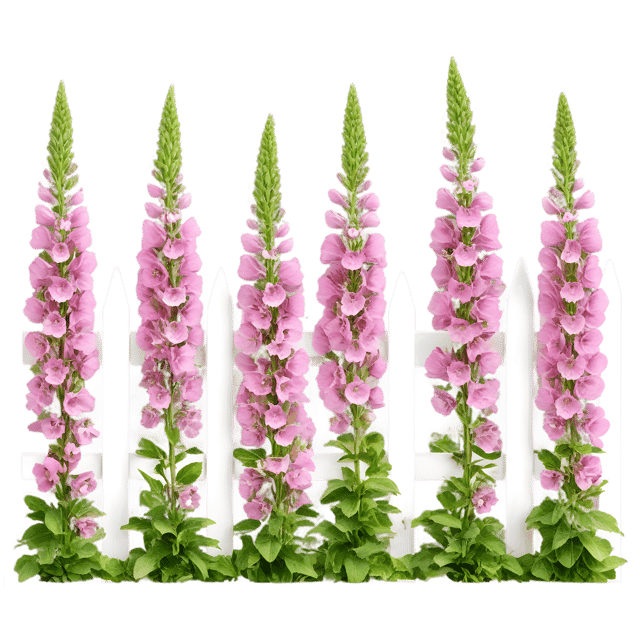 Free transparent PNG: Foxglove Fence PNG with Transparent Background for Home and Garden Design
