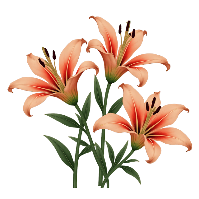 Free transparent PNG: Lily and Camellia Flowers PNG Clipart  Elegant Floral Design Element