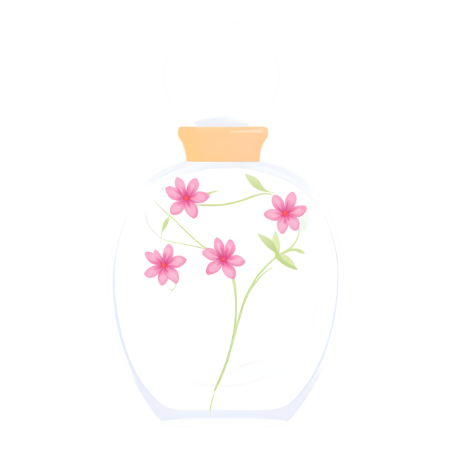 Free transparent PNG: Flower Perfume Bottle PNG with Transparent Background for Elegant Design Use