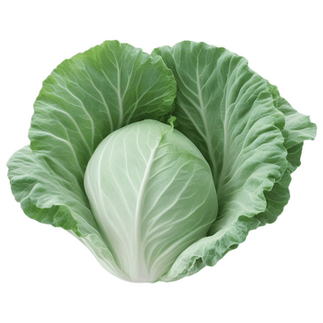 Free transparent PNG: Cabbage Leaf Transparent PNG for Nursery and Craft Projects