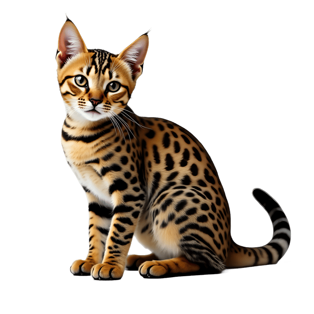 Free transparent PNG: Savannah Cat PNG Clipart  Perfect for Feline Lovers  Animal Projects