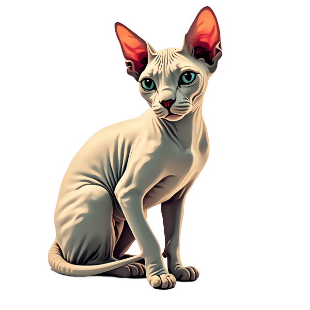 Free transparent PNG: Sphynx Cat PNG Download  Unique Hairless Feline for Animal Lovers  Art