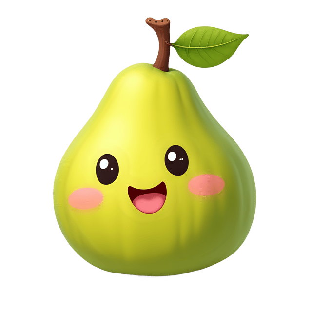 Free transparent PNG: Guava Fruit Realistic Vector Art for Food Illustration and Branding