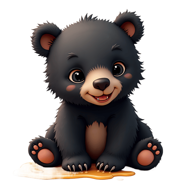 Free transparent PNG: Cute Baby Bear Cub PNG with Transparent Background for Crafting and Decor