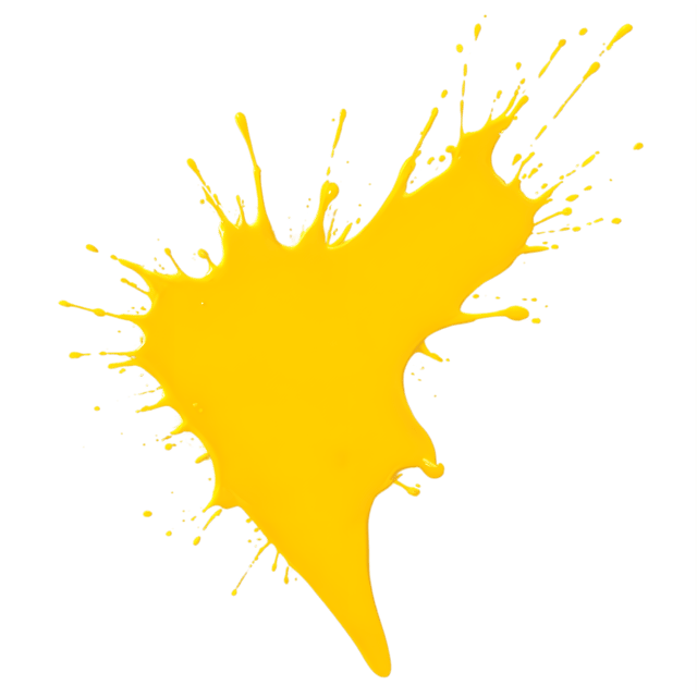 Free transparent PNG: Yellow Color Splash Transparent PNG for Modern Design and Decor