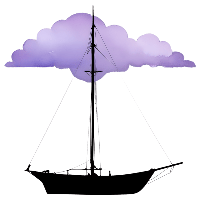 Free transparent PNG: Boat Masts Silhouette against Lavender Sky PNG