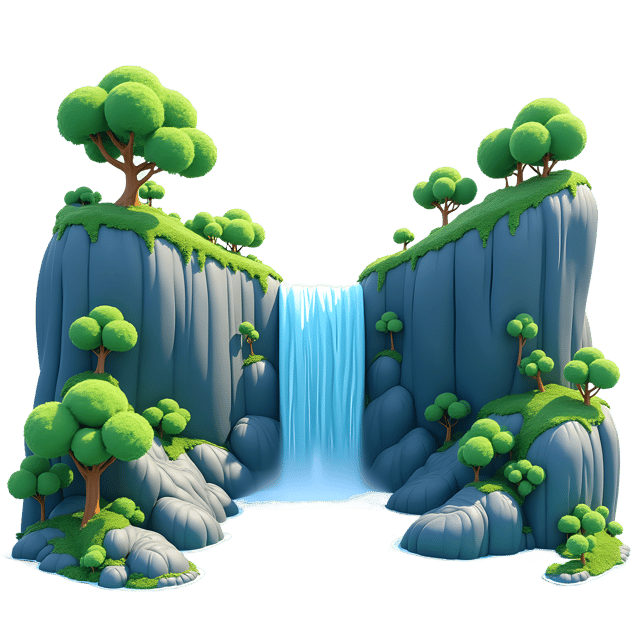 Free transparent PNG: Waterfall PNG Download  Exquisite Nature Clipart for Landscapes  Decor