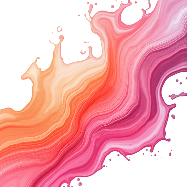 Free transparent PNG: Radiant Pink and Orange Splotches Aqueous Digital Illustration with Transparent PNG Background
